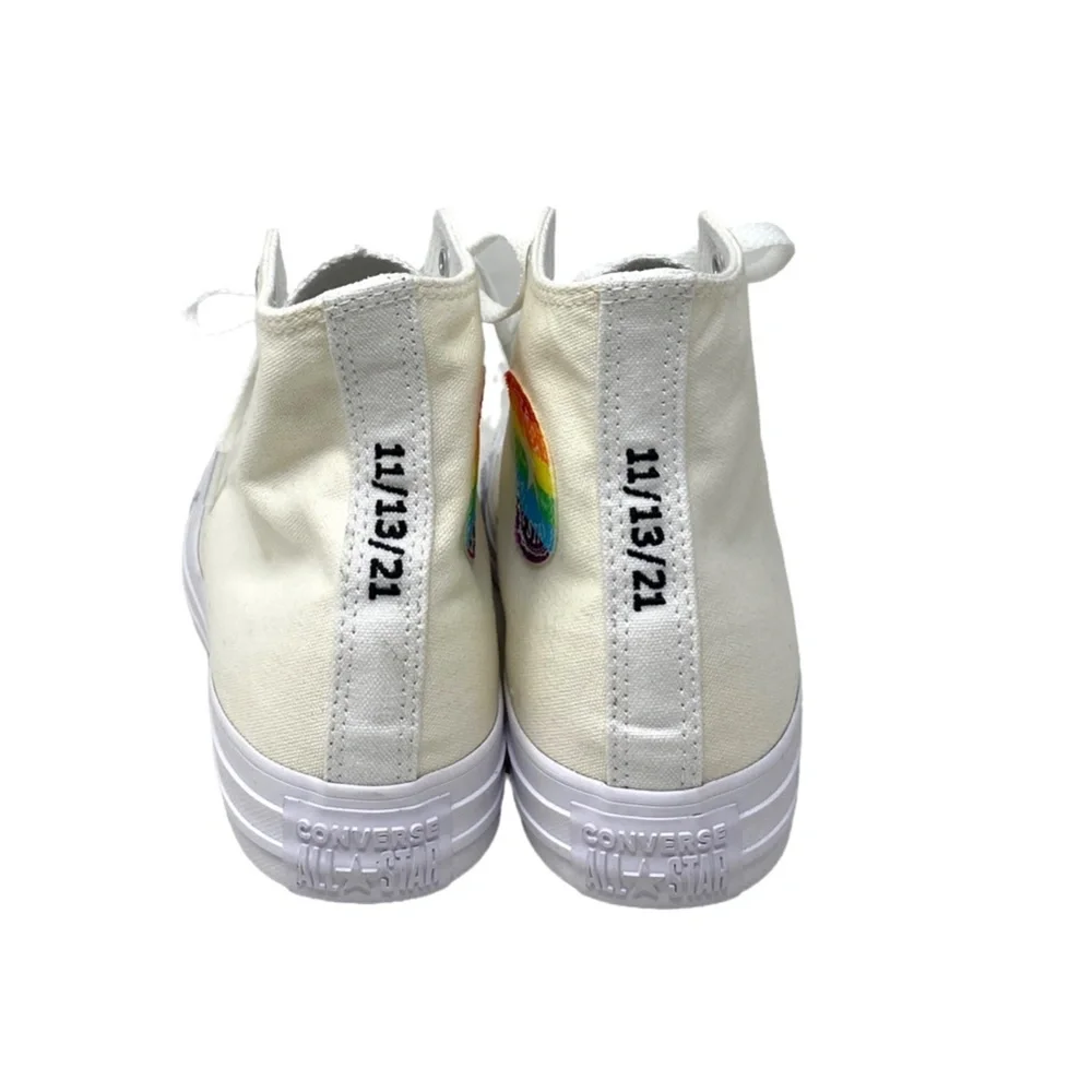 Converse Ctas High Top Canvas White Women Size Sneakers Custom 171212C- WTOFFWT